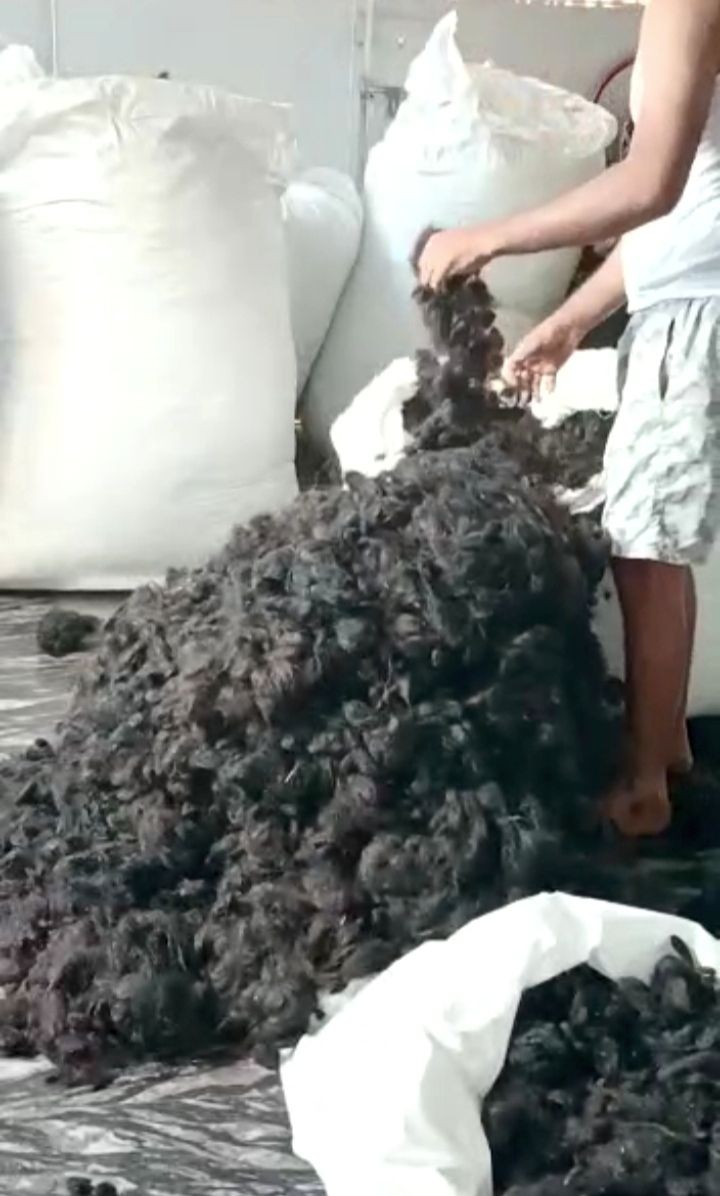 Long hair Hair supplier India Hair Natural Human Hair Hair Raw Materials Goli Hair Hairballs 